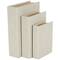 Faux Leather Geometric Woven Grid Book Storage Box Set